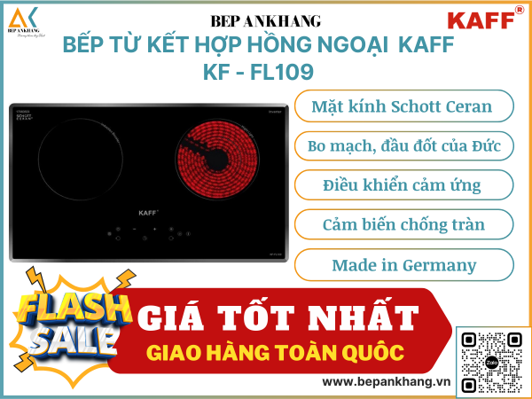 Bếp từ kết hợp hồng ngoại KAFF KF - FL109 - Made in Germany